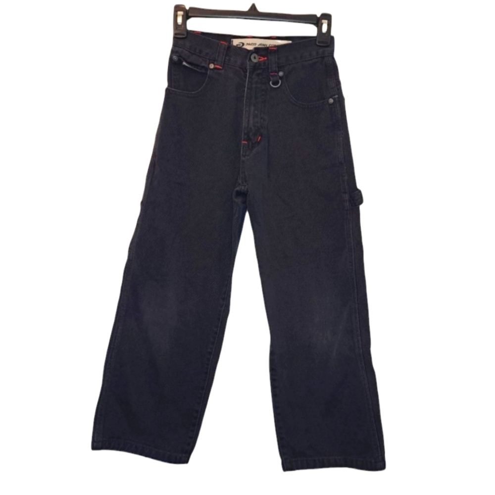 Paco Jeans Vintage Y2K Black Denim Cargo Denim Size 8